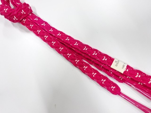 未使用品　正絹　手組帯締め